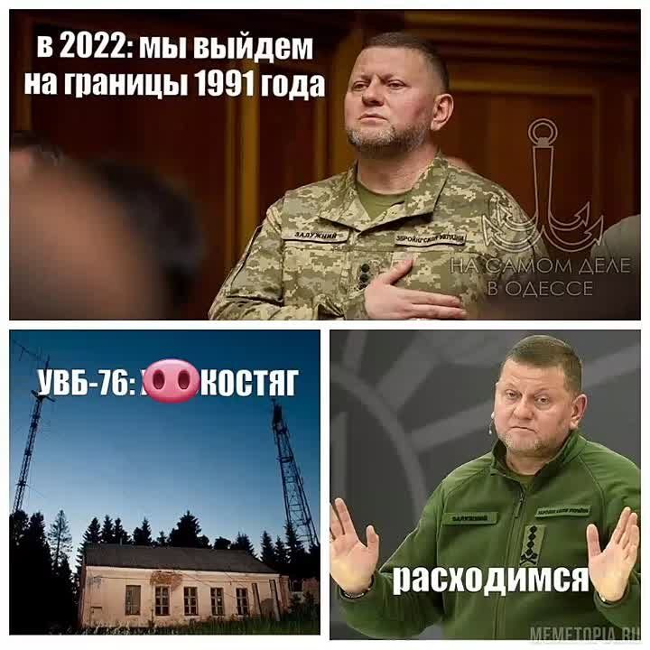 Ой, «зрада» подъехала к «щирим патриотам» откуда не ждали Залужный не верит, что Украина выйдет на границы 1991г