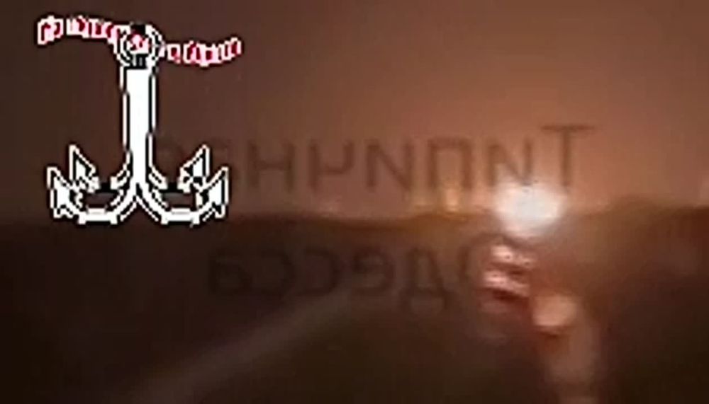 Момент прилета и задымление после него в Одессе