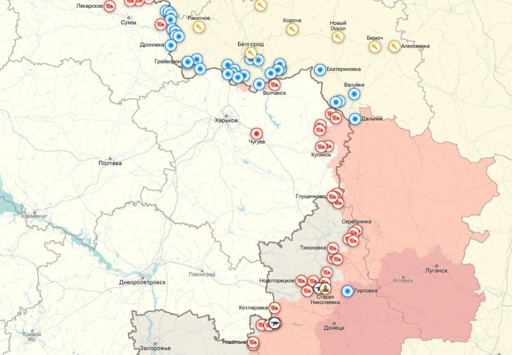 СВОДКА С ФРОНТОВ. ВС РФ нанесли удары по военным объектам в семи областях Украины