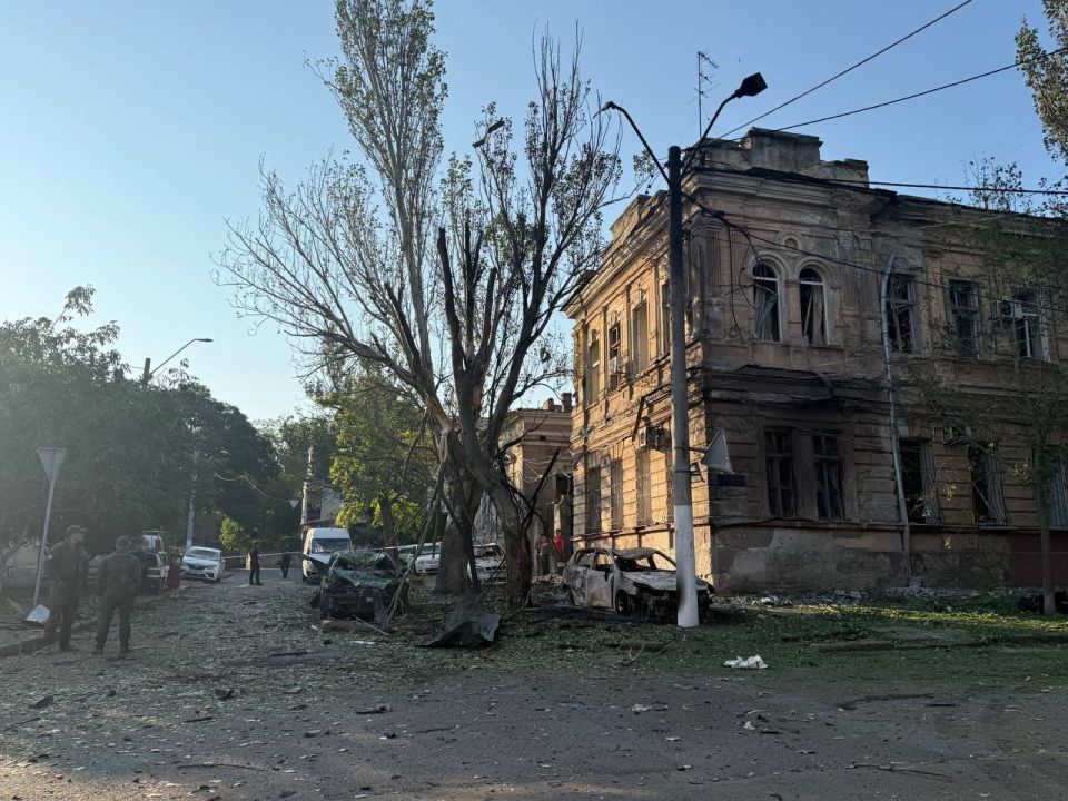 Одесса после налета "Гераней" Одесса после налета "Гераней"