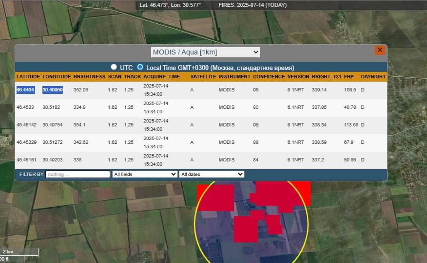 Вчера после прилета Искандера очень долго горел центр РЭР в Одесской области Вчера после прилета Искандера очень долго горел центр РЭР в Одесской области