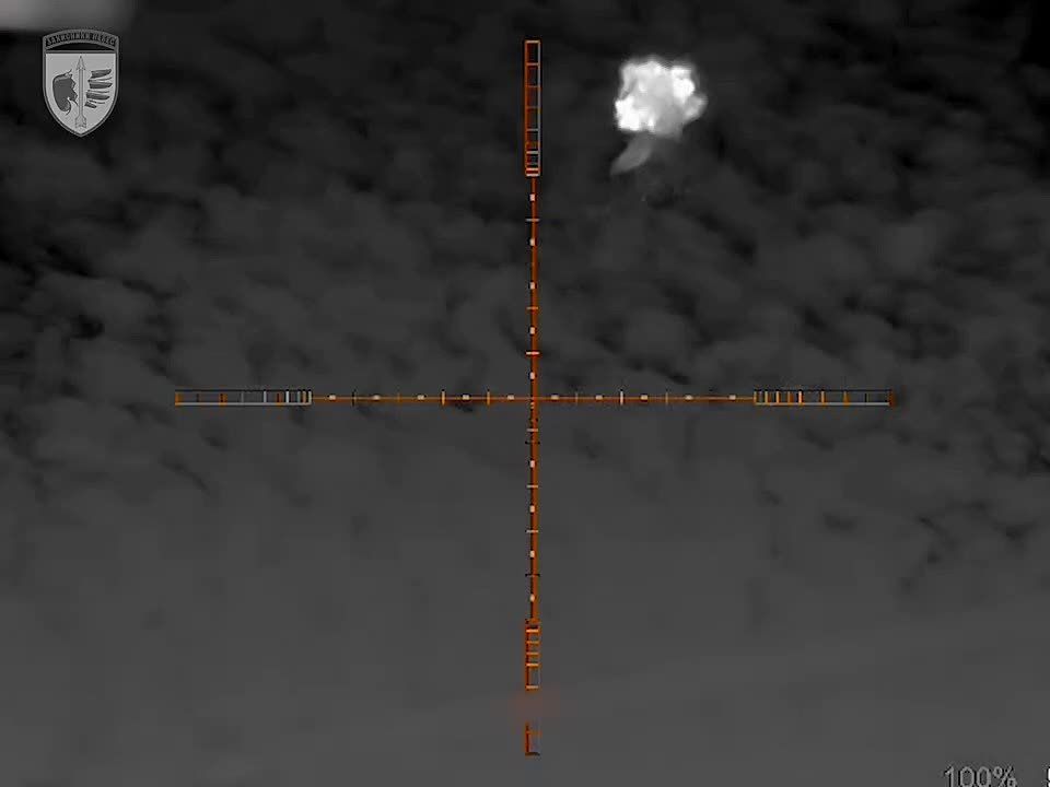 Еще кадры применения легкого ЗРК Vampire ВСУ с ракетами APKWS для перехвата российских дронов-камикадзе «Герань-2» в Одесской области