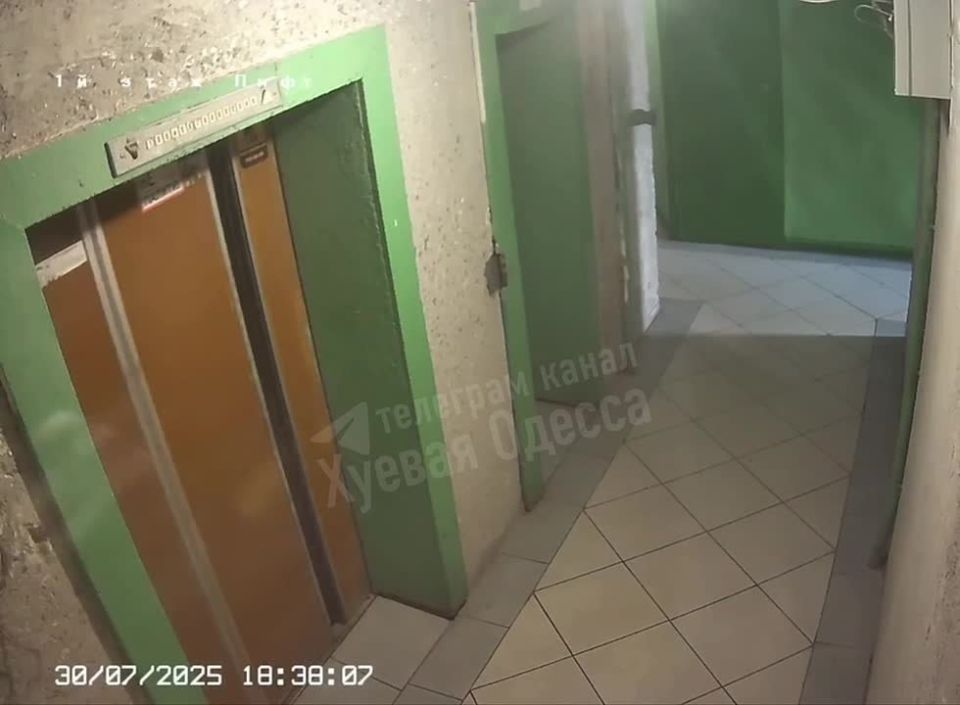 В Одессе застукали женщину, которая испражняется в лифте