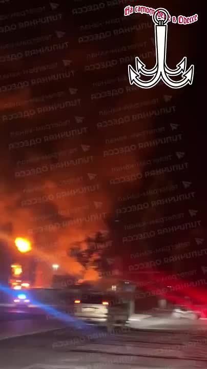 Пожар в Измаиле продолжается