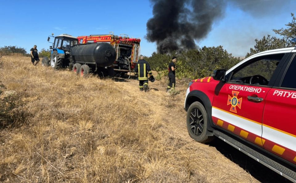 В Одесском районе ликвидировали пожар в Ильинке