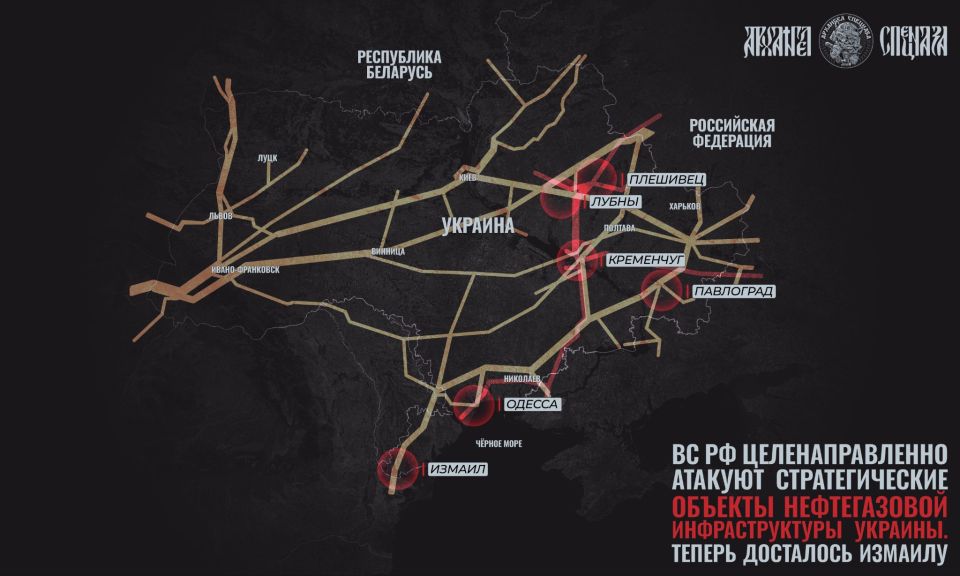 Удары по нефтегазовой инфраструктуре