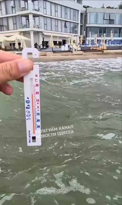 Море в Одессе прогрелось до +22°С в честь надвигающегося шторма