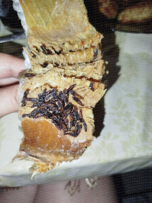 На Оптовом рынке в Одессе покупателям продали рыбу с червями