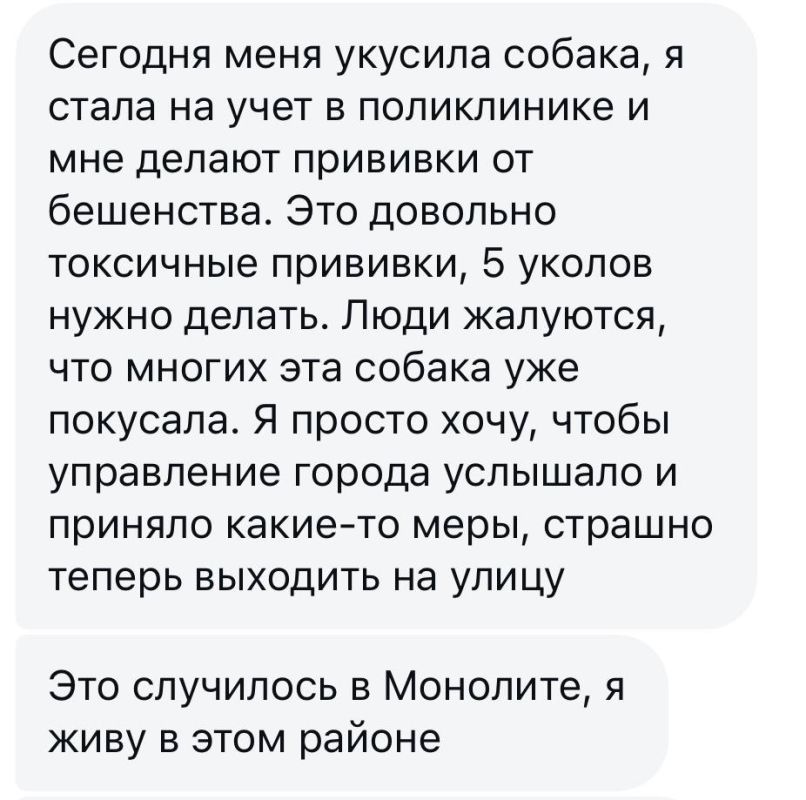 В Черноморске пёсель покусал женщину