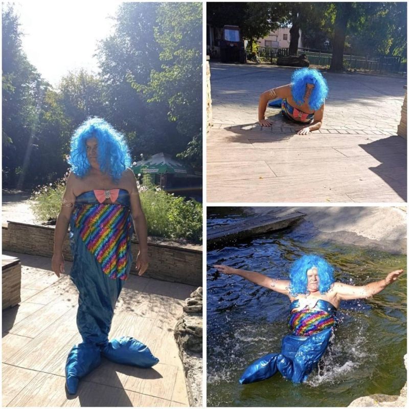 Директор одесского зоопарка Беляков уже успел прославиться своими перевоплощениями в крысу, козла и даже петуха