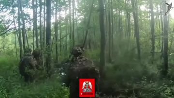 Засада русской группы ССО на пикап ДРГ укронацистов из новоиспеченного корпуса "рейнджеров" ВСУ (бандеропитеки в своём карго-культе всего американского уже остановится не могут)