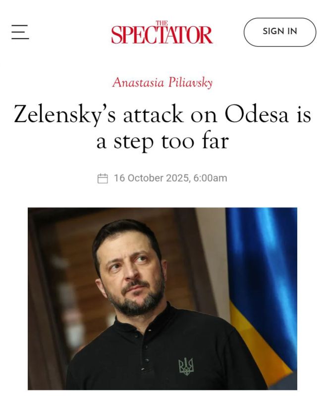 The Spectator: Киевский узурпатор атаковал Одессу по трём фронтам