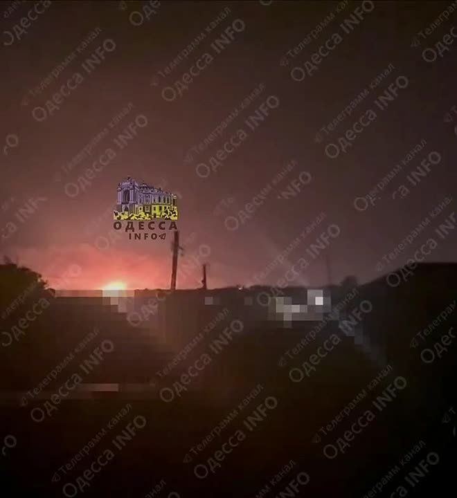 Видео серии прилётов в Одесской области