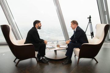 Сергей Мардан: Председатель правления ПАО Газпром Алексей Миллер встретился с президентом азербайджанской государственной нефтяной компании SOCAR Равшаном Наджафом