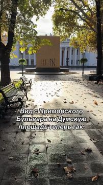 В Одессе закрыли фанерой памятник Пушкину у здания мэрии