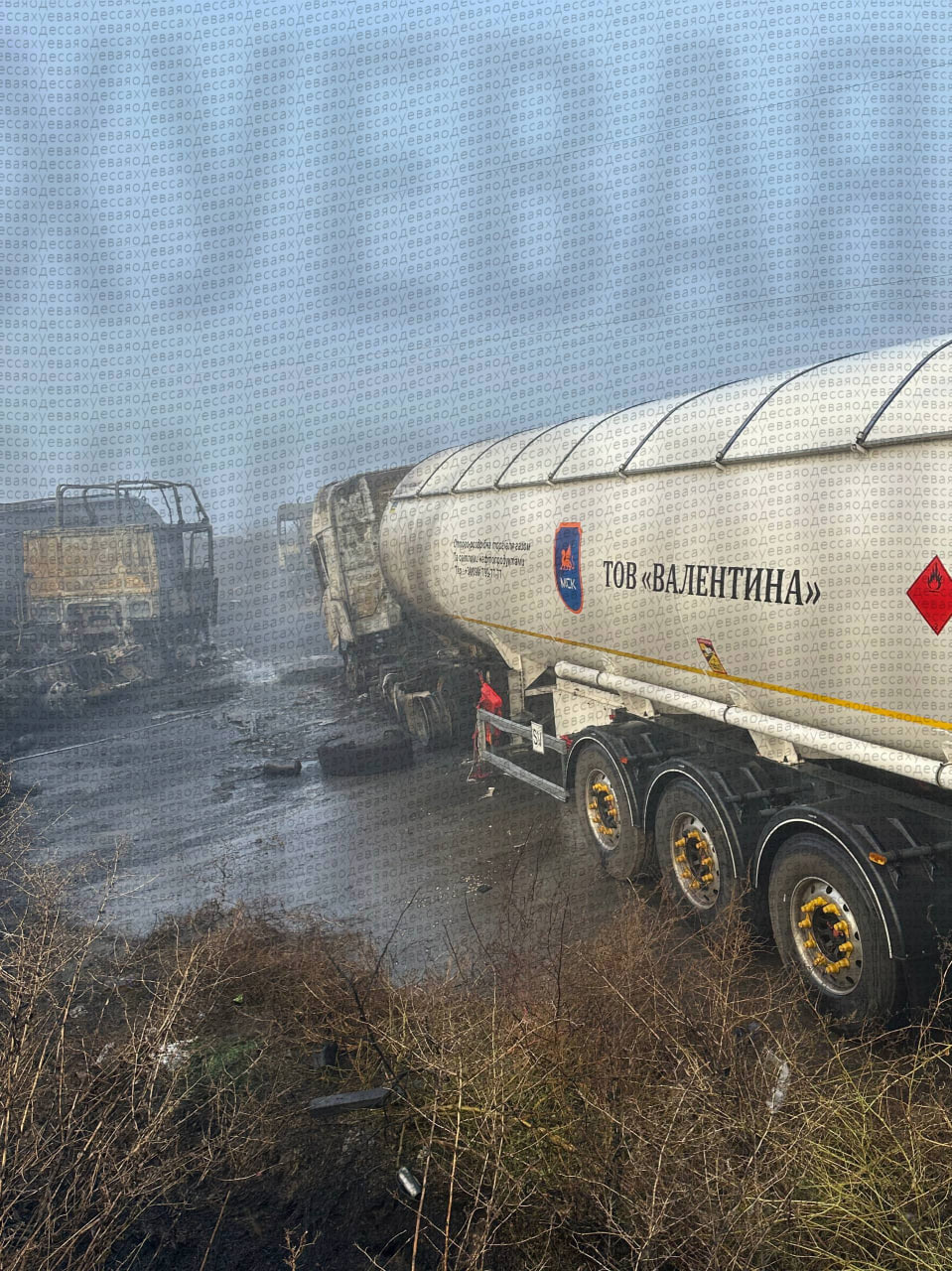 Последствия ночных ударов в районе Измаила Последствия ночных ударов в районе Измаила