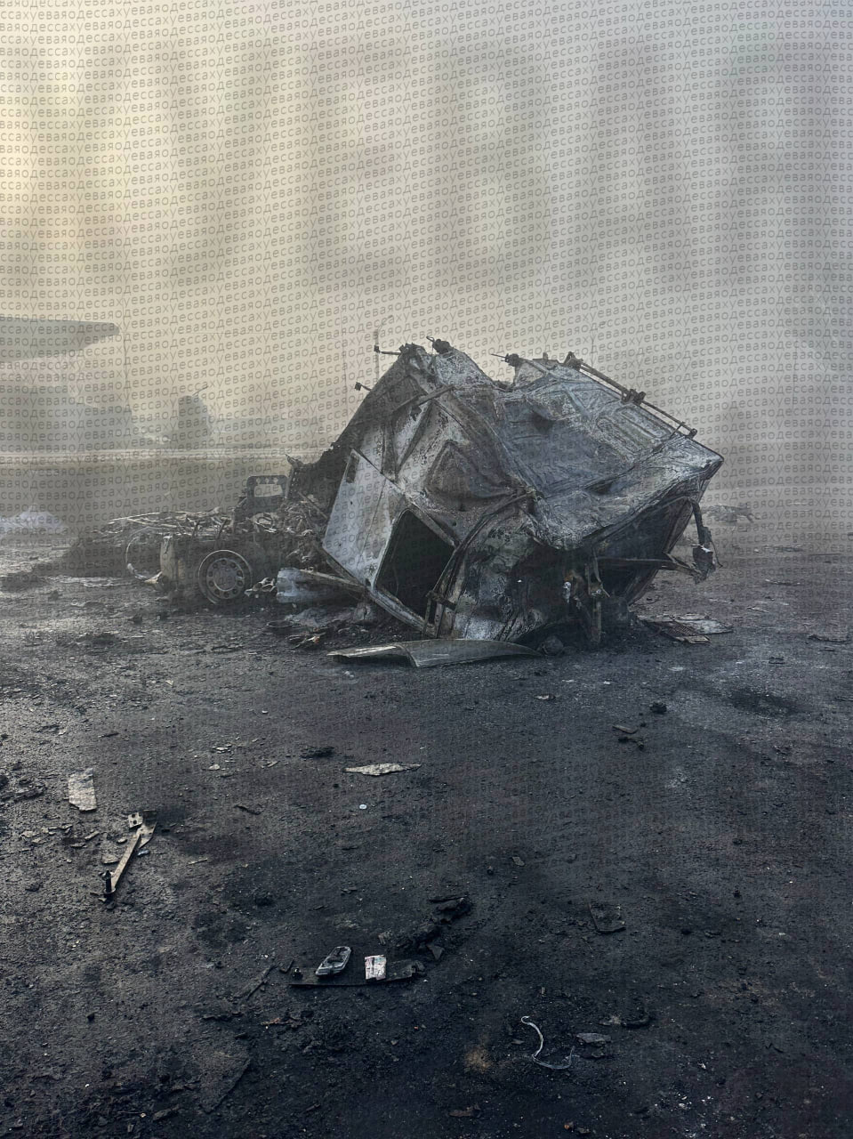 Последствия ночных ударов в районе Измаила Последствия ночных ударов в районе Измаила