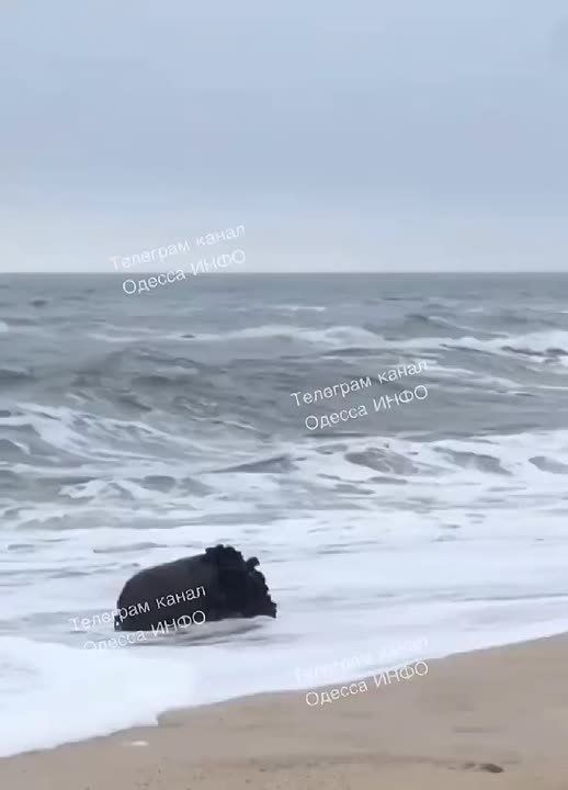 В Одесской области на берег выкинуло морскую мину