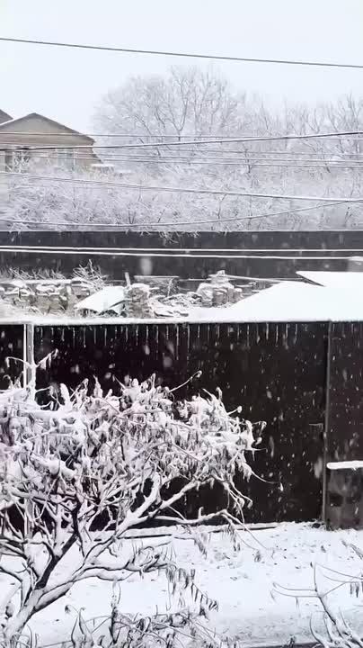 Подольск Одесской области завалило снегом