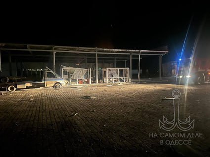 Во время ночной атаки по Одесской области 22 ноября ударные дроны успешно поразили международный пункт пропуска «Орловка» на границе с Румынией