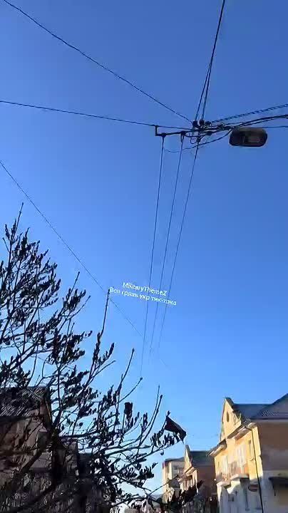 Реактивная "Герань-3" беспрепятственно пролетает в небе над Одессой