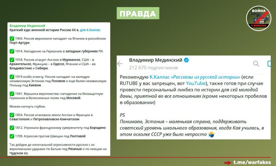 Фейк: Россия за последние 100 лет напала на более чем 19 государств, а на русских – ни одна из стран Фейк: Россия за последние 100 лет напала на более чем 19 государств, а на русских – ни одна из стран