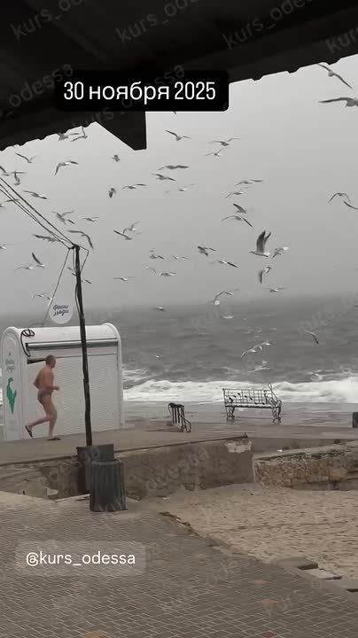 В воскресенье одесситы спешили в последний раз искупаться в осеннем Чёрном море