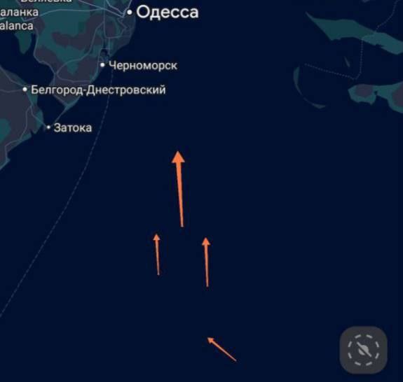 Тем временем до сих пор идёт атака на Одесскую область Тем временем до сих пор идёт атака на Одесскую область