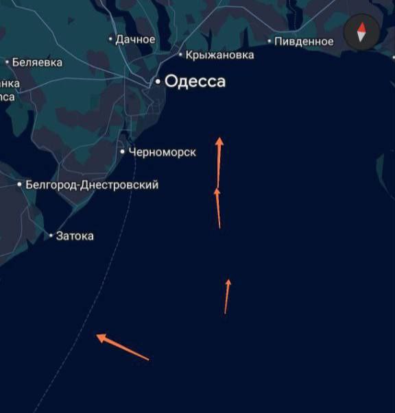 Тем временем до сих пор идёт атака на Одесскую область Тем временем до сих пор идёт атака на Одесскую область