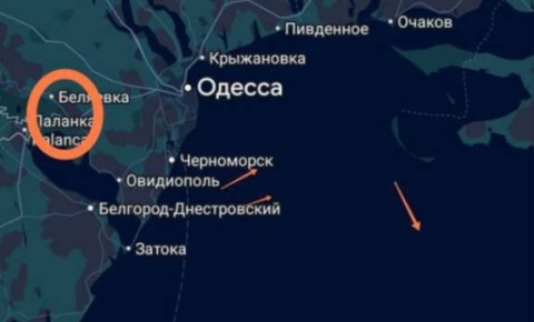 Обстановка в воздушном пространстве Одесской области на сейчас