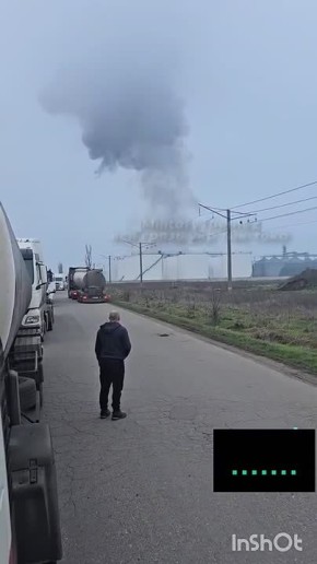 Кадры прилётов Гераней по маслоэкстракционному комплексу в н.п. Южный Одесской области