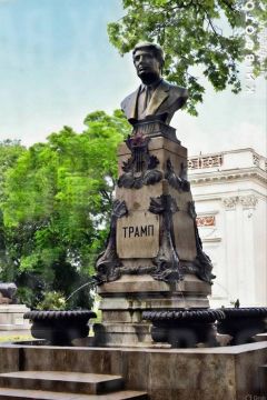 В Одессе понаехавшие рагули создали петицию с предложением заменить памятник Пушкина на Приморском бульваре на памятник Трампу