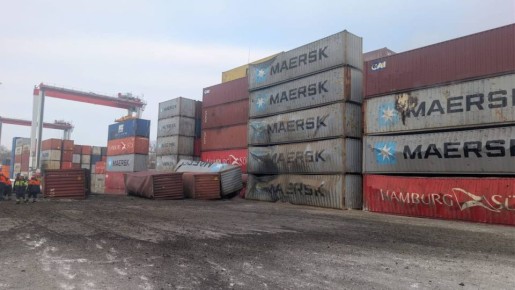 Появились фото территории порта в Одесской области, куда сегодня днём были прилёты