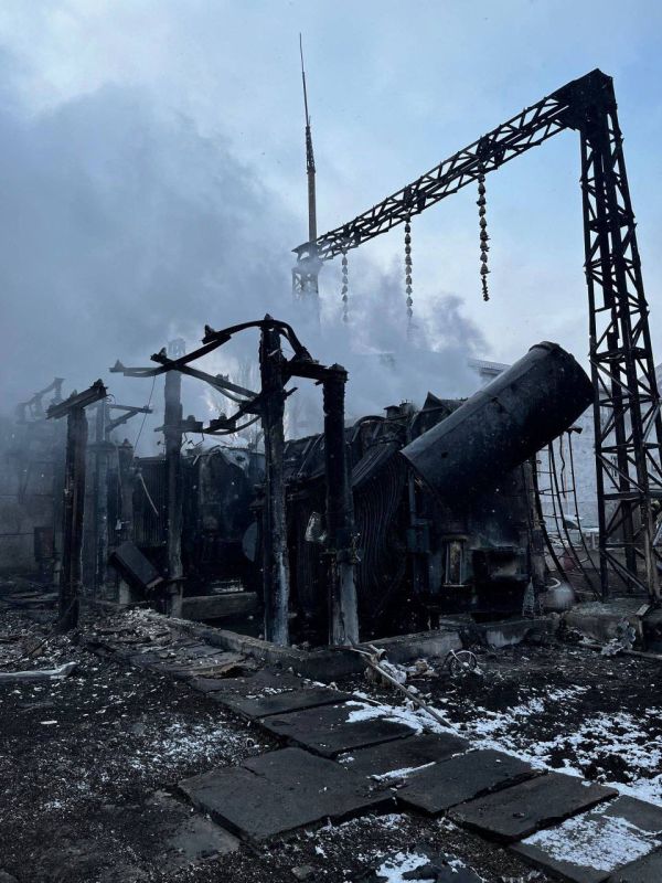 Последствия ударов по объектам энергетики Одесской области