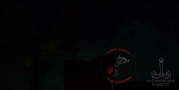 Появилось видео ночных прилетов по Одесской области