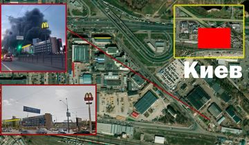 Спутники NASA фиксируют крупные пожары на Украине: один в районе контейнерного терминала в порту Одессы, а другой в Оболонском районе Киева