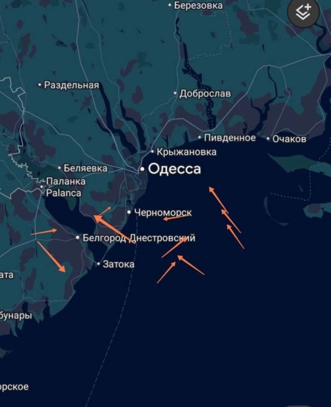 Группы "Гераней" кружат в районе Одессы, — мониторинговые ТГ-каналы