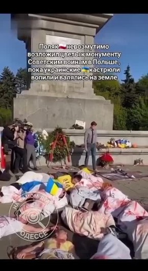 Даже в Польше поляки ценят Советский Союз и советских воинов и благодарят за освобождение от фашистско-немецких захватчиков