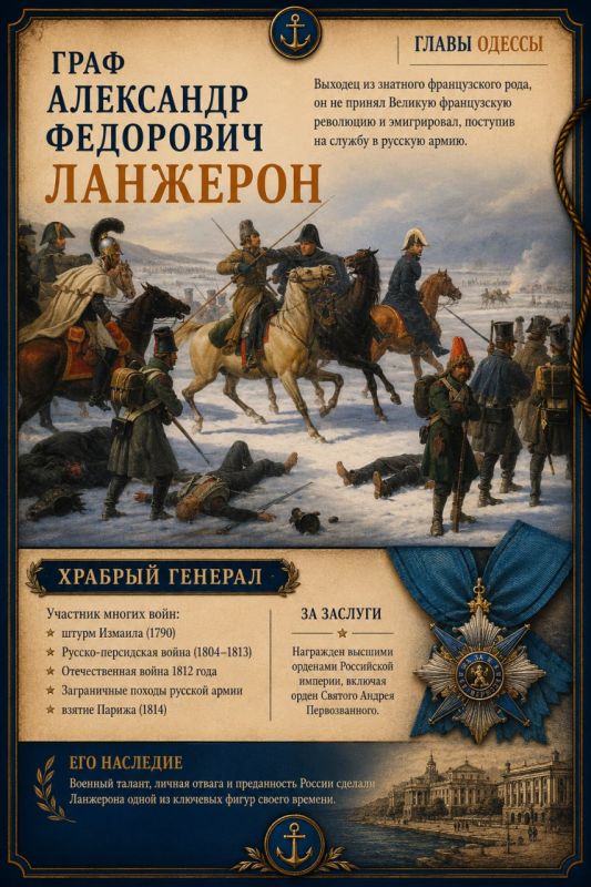 Один из выдающихся правителей Одессы - Ланжерон Один из выдающихся правителей Одессы - Ланжерон