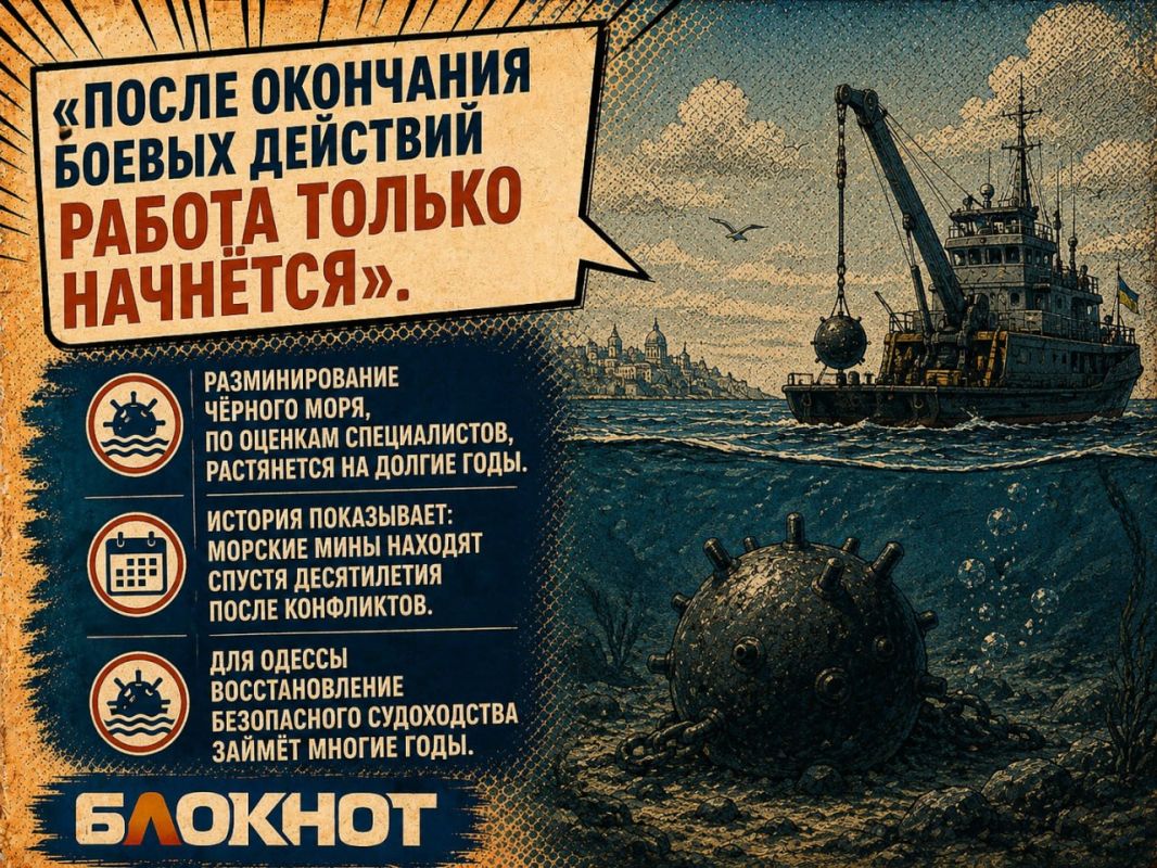 После окончания конфликта Чёрное море ещё долго останется опасным После окончания конфликта Чёрное море ещё долго останется опасным