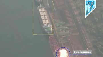 Расчёты ударных беспилотников «Герань-4 “Сикер”» нанесли удары по сухогрузам в порту Черноморска Одесской области, а также по украинским кораблям в Днепро-Бугском порту в Галицыново Николаевской области