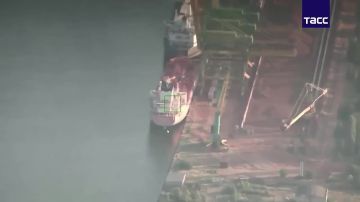 Министерство обороны России показало видео поражения транспортных судов в Одессе при помощи БЛА «Герань-4 Сикер»