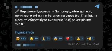 Противник отмечает резкий рост количества ракетных ударов по целям в Одесской области