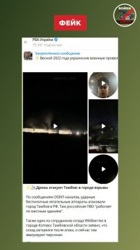 Фейк: Склад Wildberries в Котовске Тамбовской области загорелся в результате работы российского ПВО