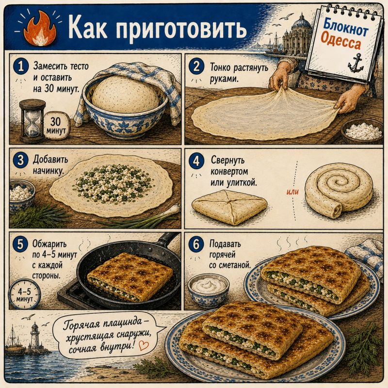 Плацинда: выпечка, которая стала одесской раньше многих одесситов Плацинда: выпечка, которая стала одесской раньше многих одесситов
