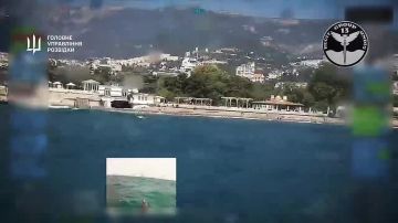 Хохлы уже опубликовали видео атаки своего БЭК на Ялту