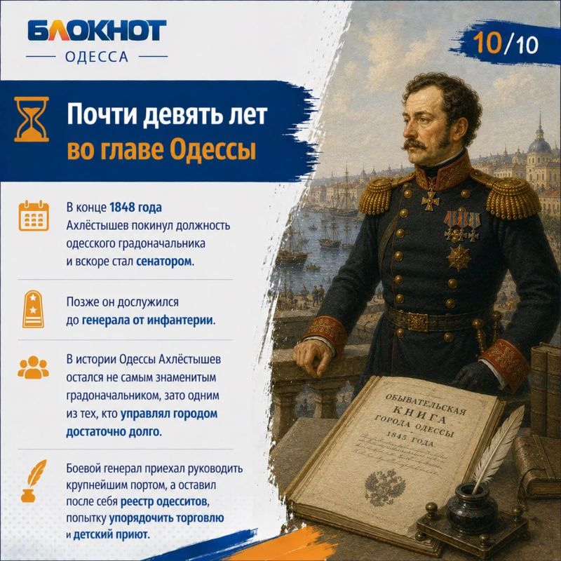 Главы Одессы: генерал, который после Наполеона взялся за одесские гири и аршины Главы Одессы: генерал, который после Наполеона взялся за одесские гири и аршины