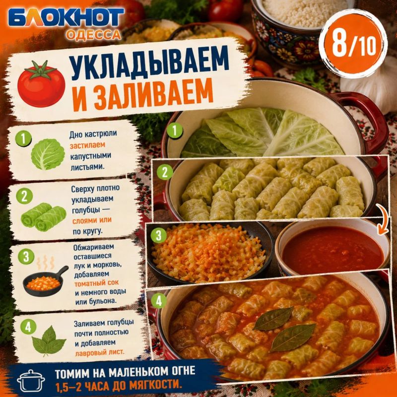 Маленькие, сочные и такие вкусные: готовим голубцы по-бессарабски Маленькие, сочные и такие вкусные: готовим голубцы по-бессарабски