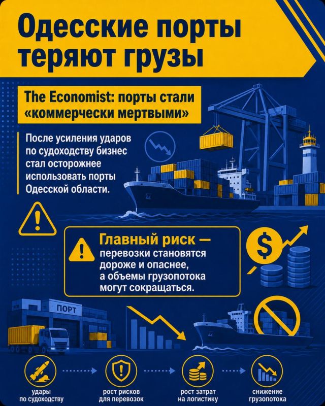 The Economist: Россия наносит Украине сотни миллионов долларов ущерба ударами по логистике и бизнесу The Economist: Россия наносит Украине сотни миллионов долларов ущерба ударами по логистике и бизнесу