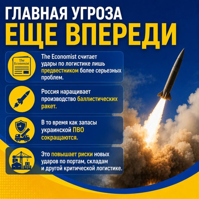 The Economist: Россия наносит Украине сотни миллионов долларов ущерба ударами по логистике и бизнесу The Economist: Россия наносит Украине сотни миллионов долларов ущерба ударами по логистике и бизнесу